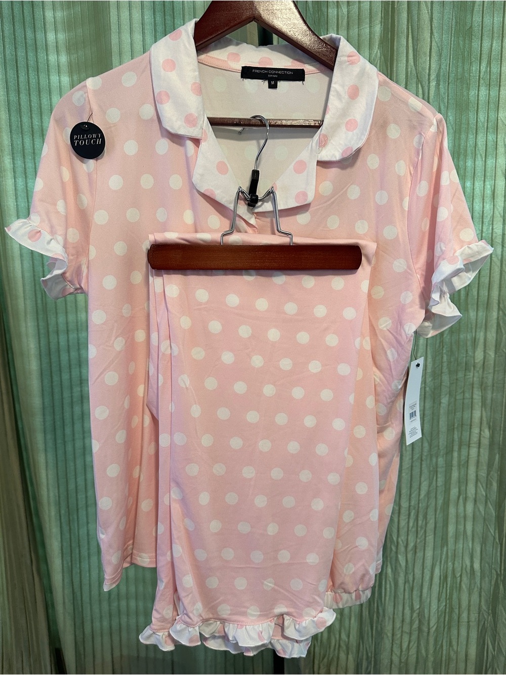 French Connection Pink Polka Dot Sleep Set